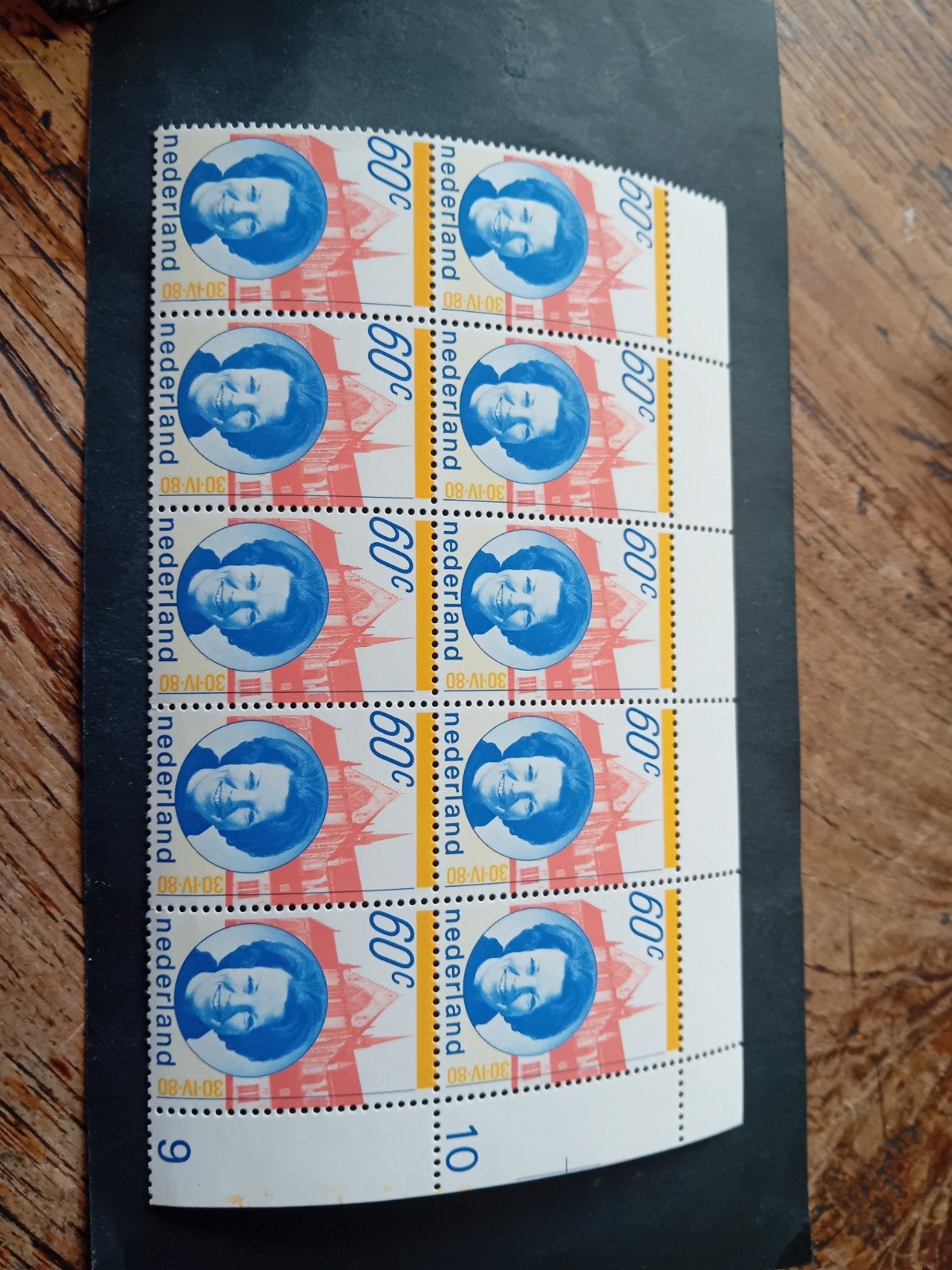 Postzegelvel Beatrix 60c - Nederland 30-IV-80, Postzegels en Munten, Postzegels | Nederland, Ophalen of Verzenden, Na 1940, Postfris