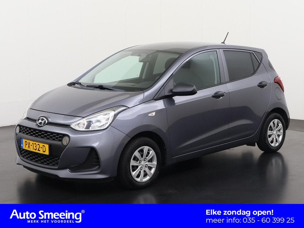 Hyundai i10 1.0i i-Motion | Trekhaak | Airco | Zondag Open!, Voorwielaandrijving, Stof, Gebruikt, 31 €/maand
