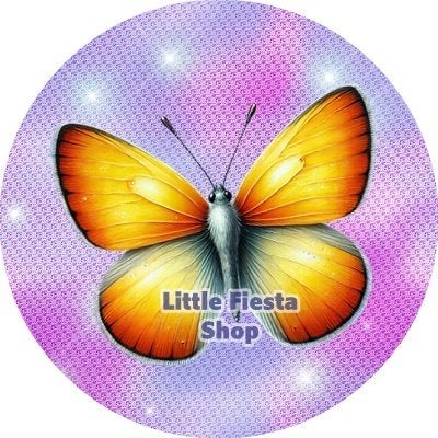 lf984 ouwel vlinder 20x4,7cm eetbare cupcake rondjes, Ophalen of Verzenden, Nieuw, Cupcakes, Versiering