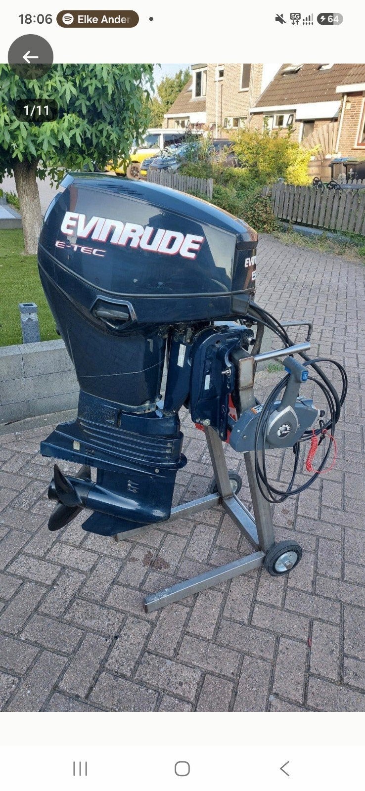 Evinrude 50 pk e-tec als nieuw eerste eigenaar historie aanw, Ophalen of Verzenden, Zo goed als nieuw, Motor en Techniek