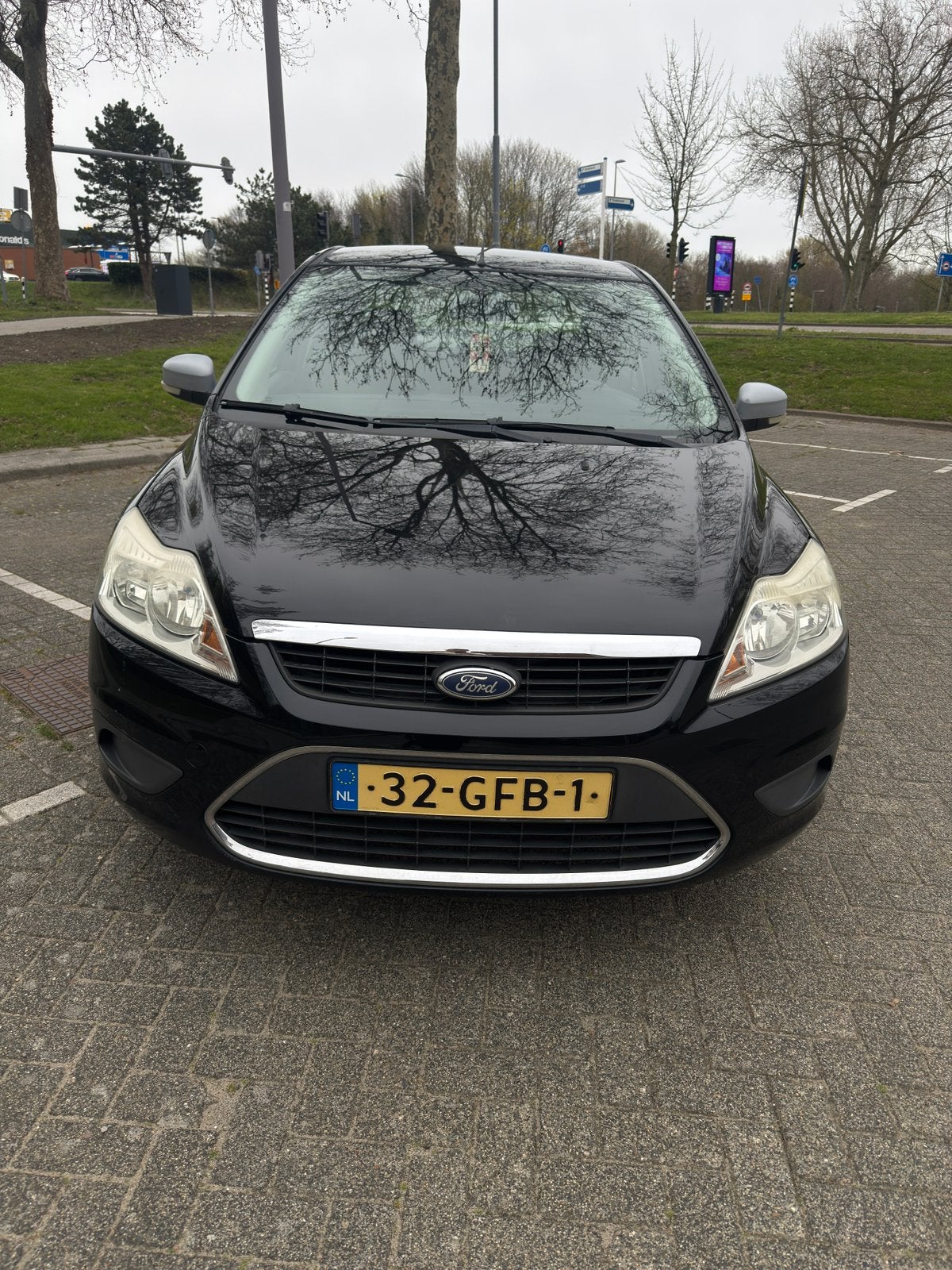 Ford Focus 1.4 59KW 4D 2008 Zwart, Auto's, Ford, 15 km/l, 4 cilinders, 635 kg, Zwart