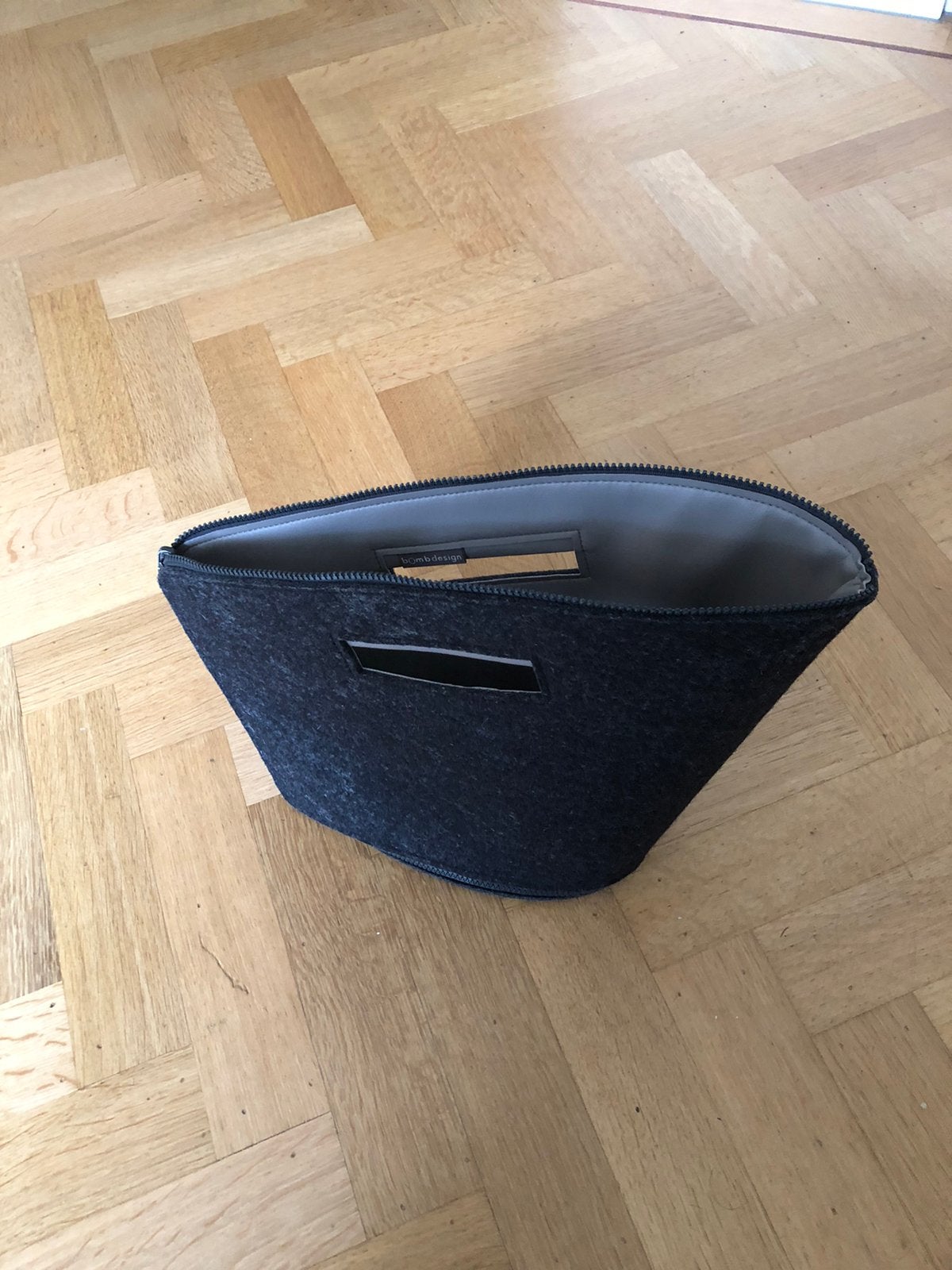 Tas of clutch grijs uitritsbaar en 2 zijdig draagbaar, Ophalen of Verzenden, Nieuw, Grijs