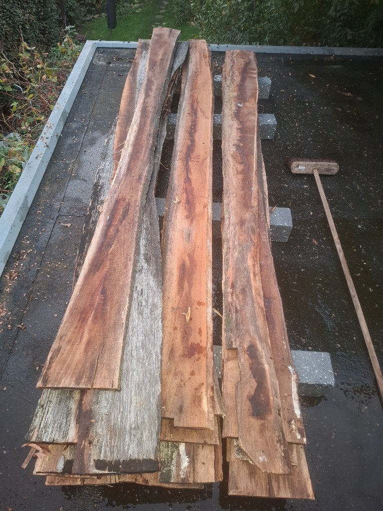 Hout, schaaldelen 3 meter lang, Ophalen, Gebruikt, 25 tot 50 mm, 250 tot 300 cm