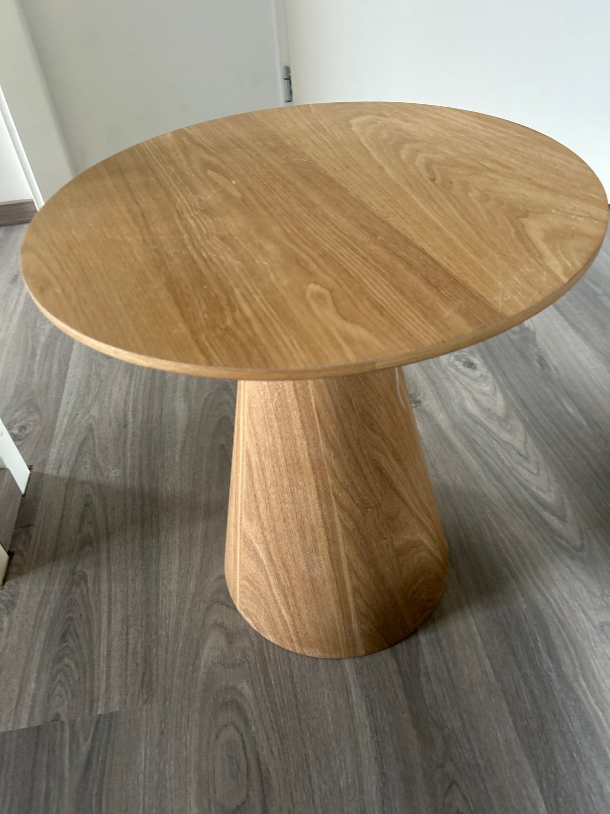 Houten bijzettafel van Kwantum, Minder dan 55 cm, Gebruikt, Rond, Hout