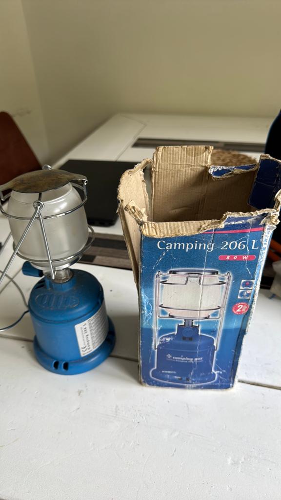 Campingaz 206L Gaslamp - Compleet met doos en handleiding, Ophalen, Gebruikt