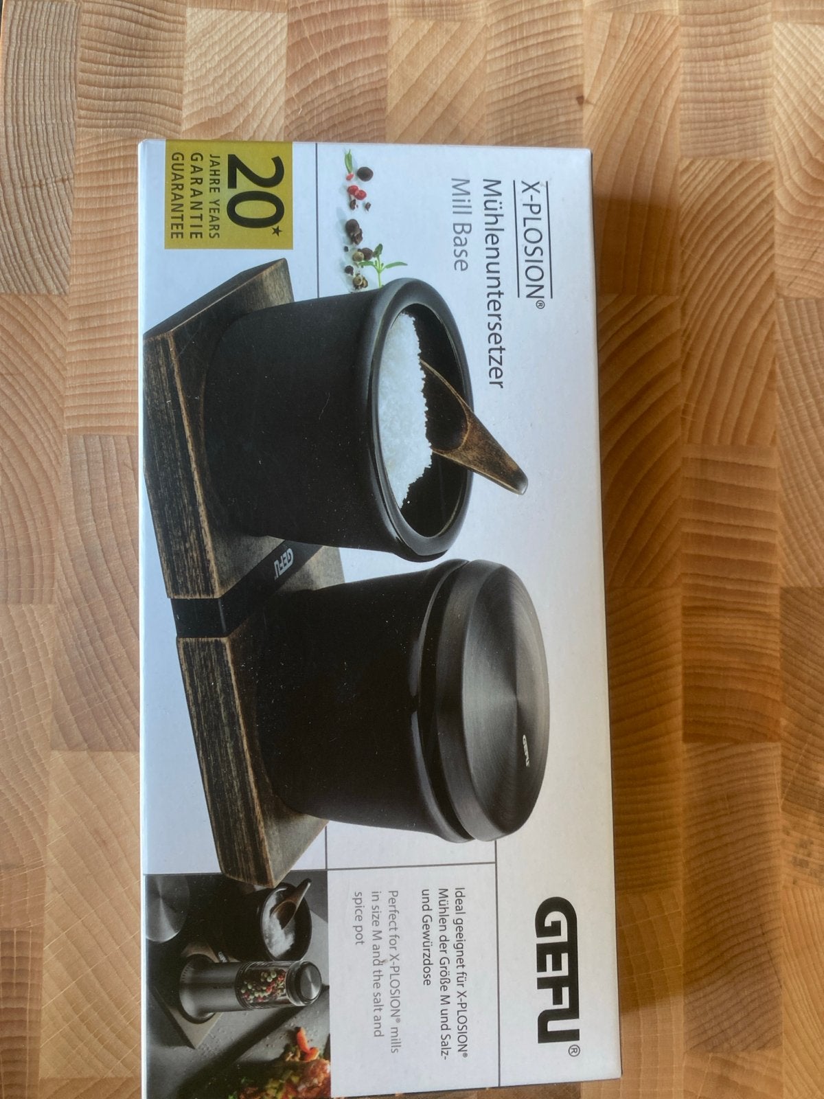 GEFU X-PLOSION Molenonderzetter - Nieuw, Overige typen, Hout, Onbekend, Nieuw