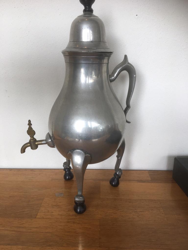 Tinnen koffie kan, Antiek en Kunst, Antiek | Tin, Ophalen of Verzenden