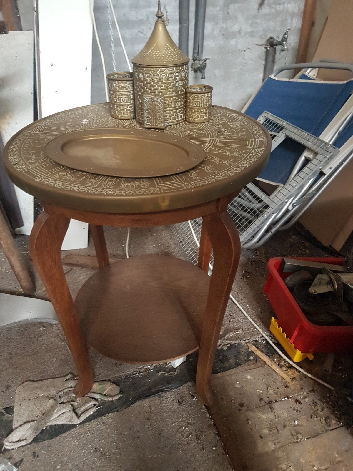Vintage  rooktafel, Ophalen