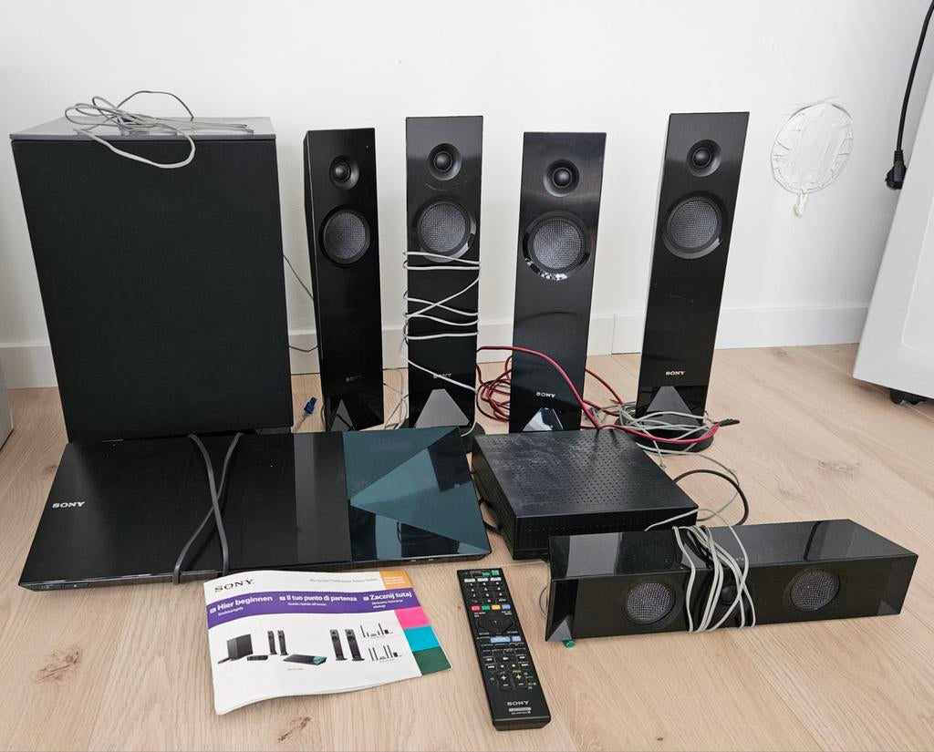 Sony Home Cinema Set met Blu-ray Speler en 5.1 Geluid, Ophalen, Gebruikt, Blu-ray-speler, 70 watt of meer