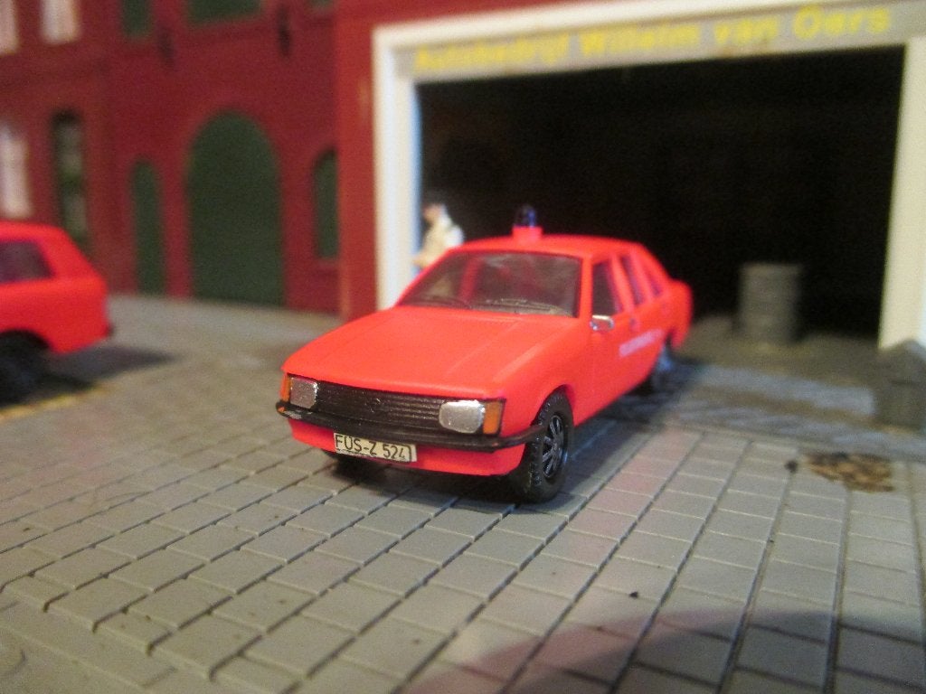 Opel Rekord E-1 Feuerwehr 112 / Brandweer gemodificeerd TF#2, Ophalen of Verzenden, Gebruikt, Auto, Rietze