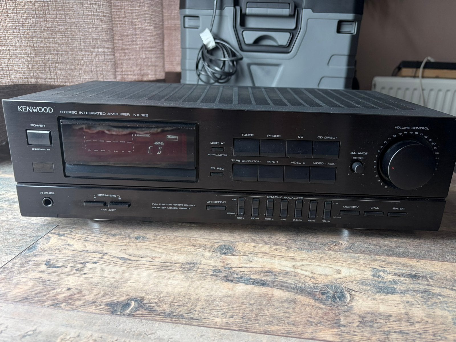 Kenwood Ka-128 versterker met AB -LEES-, Ophalen of Verzenden, Zo goed als nieuw, Overige merken