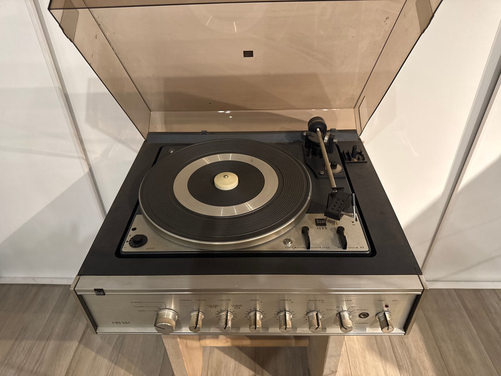 Dual HS 141 Platenspeler met Versterker - Vintage Audio, Automatisch, Ophalen of Verzenden, Platenspeler, Niet werkend