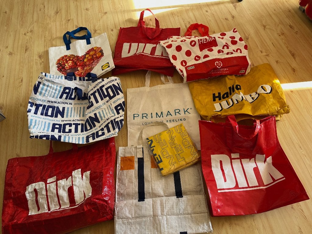 Boodschappen Tassen, Ophalen of Verzenden, Zo goed als nieuw, Shopper