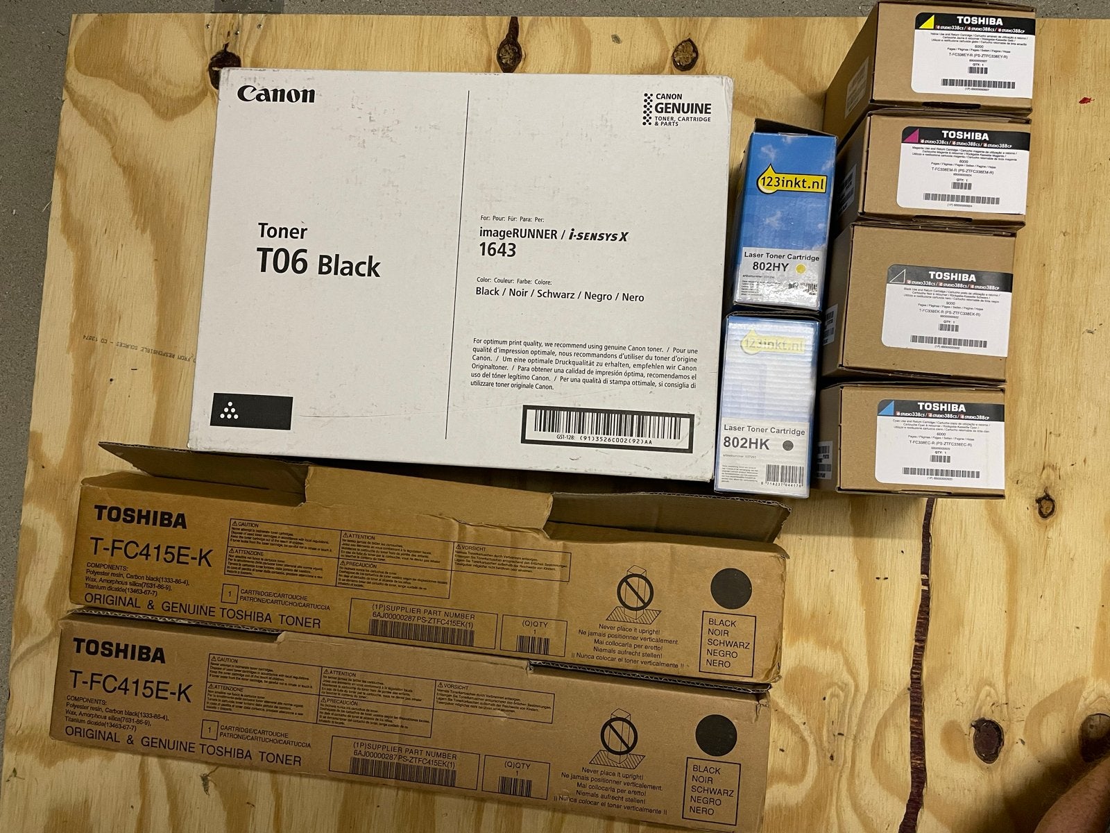 Diverse toners en cartridges (Toshiba, 123inkt), Computers en Software, Printers, Ophalen of Verzenden, Nieuw, Laserprinter, Printer
