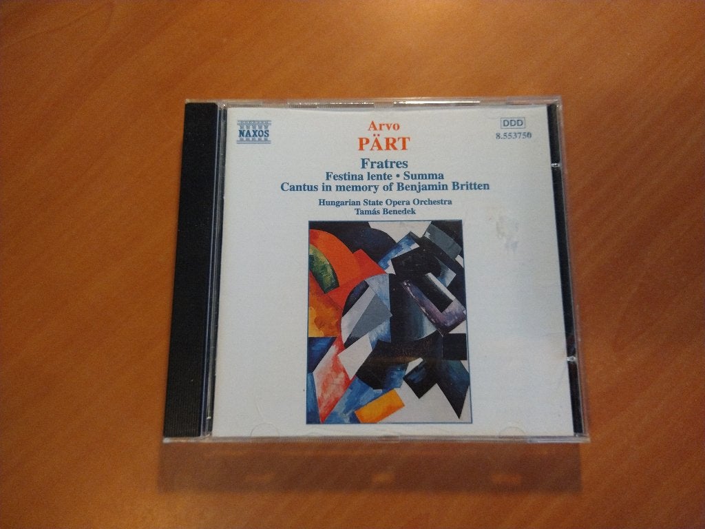 CD Arvo Pärt. Fratres, Cd's en Dvd's, Ophalen of Verzenden, Classicisme, Zo goed als nieuw, Kamermuziek