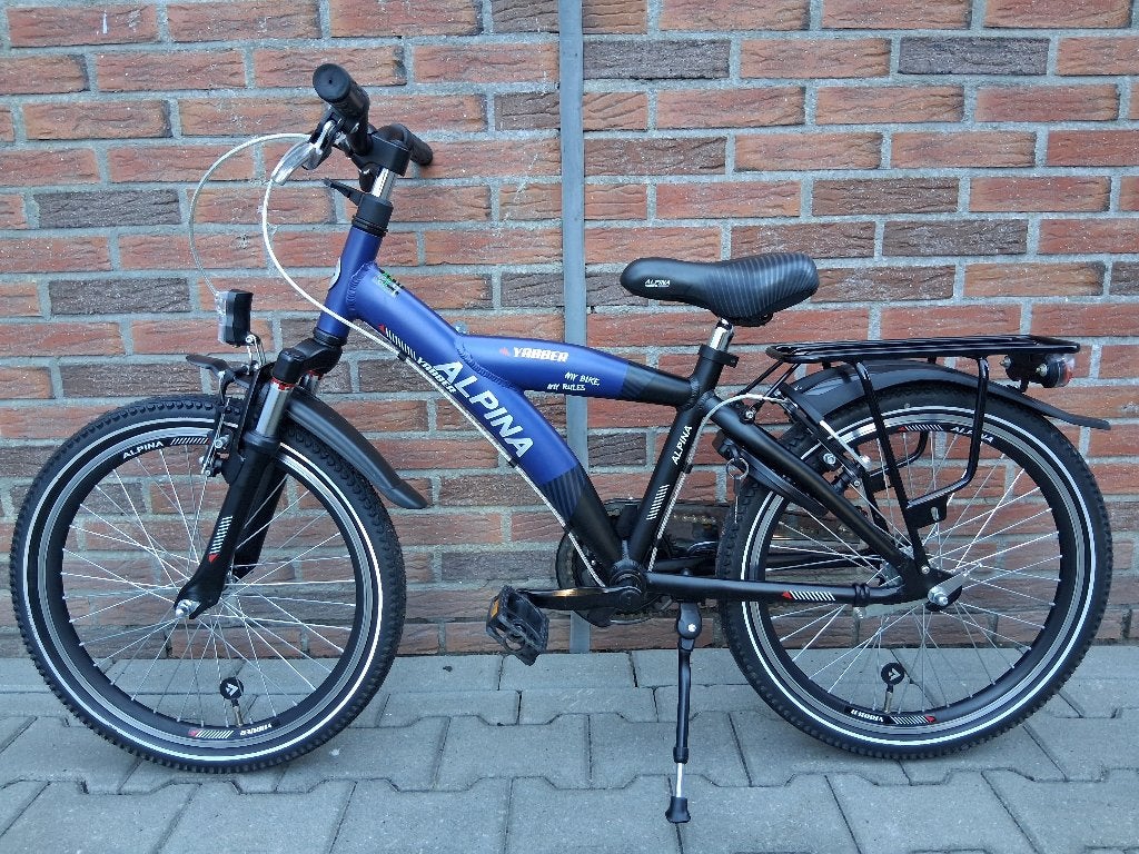 ALS NIEUW! Alpina Yabber 20 inch. blauw-zwart, Ophalen, Alpina, Zo goed als nieuw, Terugtraprem