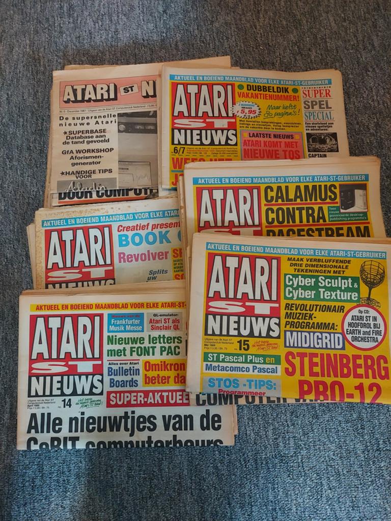 Atari St Nieuws 19x, Computers en Software, Vintage Computers, Verzenden, Atari