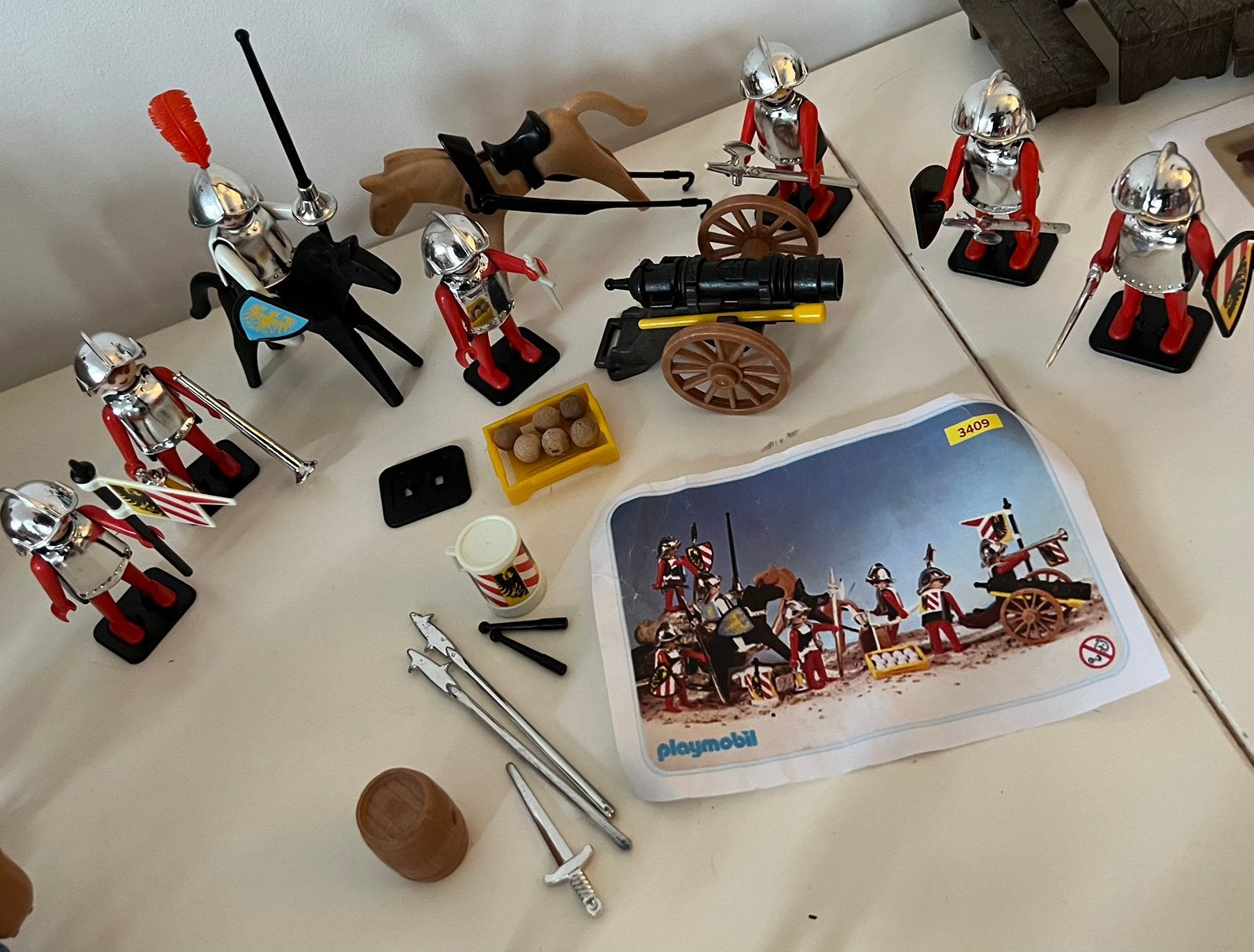 Playmobil 3409 stads soldaten superset + extra soldaten, Ophalen of Verzenden, Zo goed als nieuw, Complete set, Figuren
