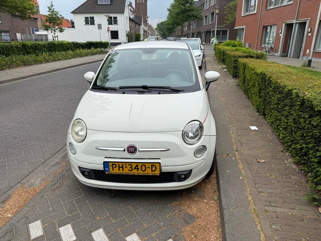 Fiat 500 1.4 16V 2009 Wit, Voorwielaandrijving, 31 €/maand, 4 cilinders, 100 pk