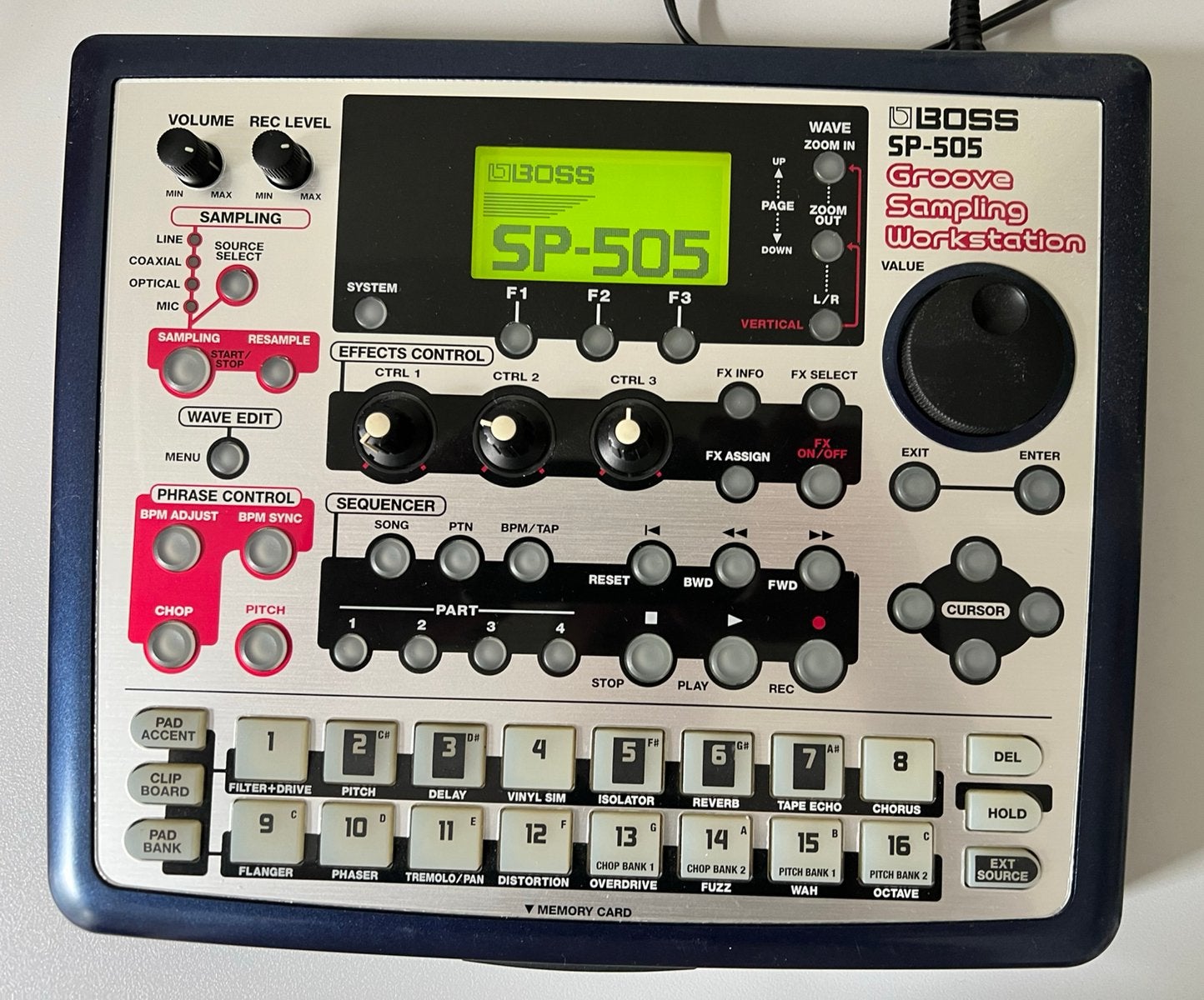 BOSS SP-505 Groove Sampling Workstation/SP-505, Ophalen of Verzenden, Zo goed als nieuw