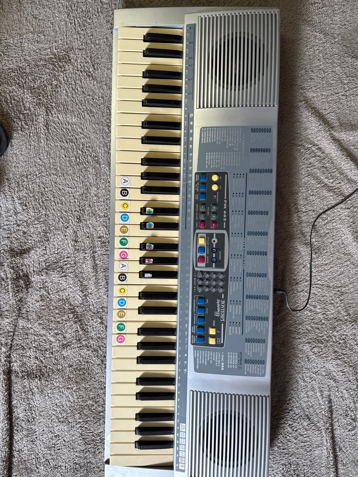 Bontempi PM 662 Keyboard - Ideaal voor beginners, Ophalen, Gebruikt, 61 toetsen, Overige merken