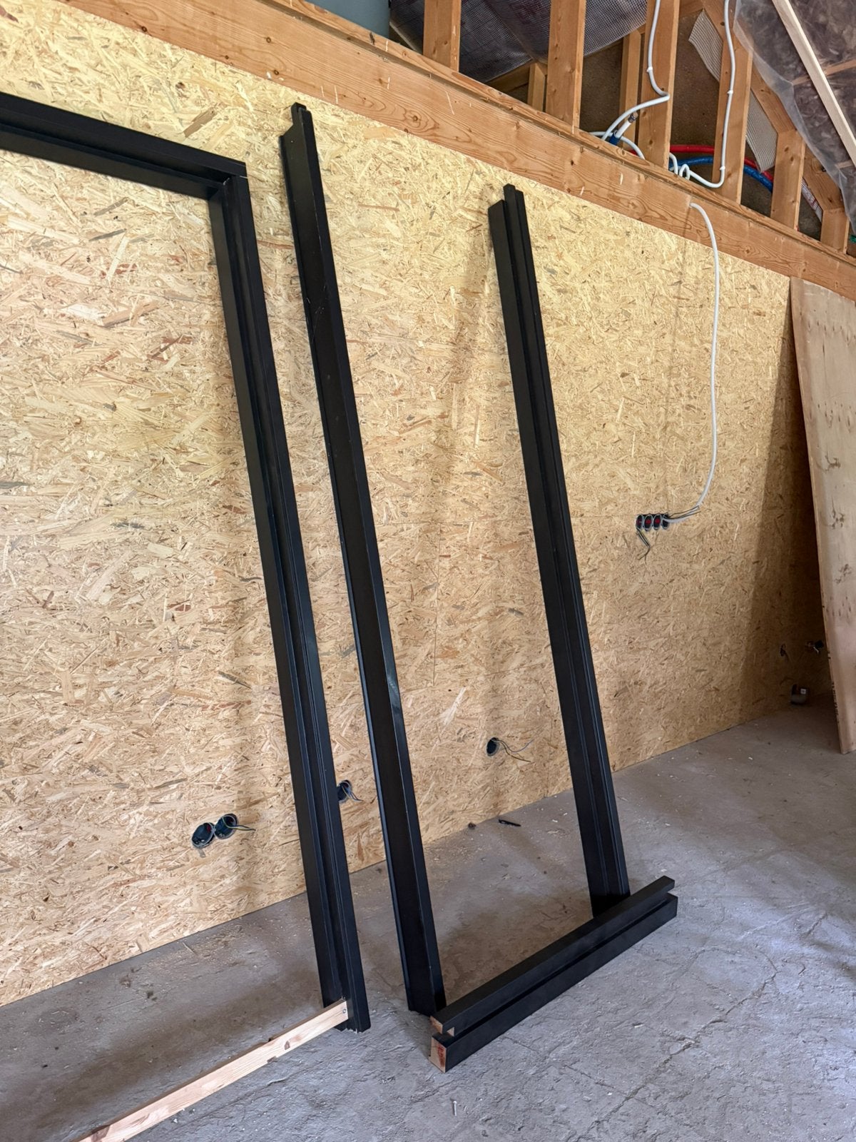 Te koop nieuw stomp kozijn zwart gegrond 2.34 x 1.01, Deurkozijn, Nieuw, 150 tot 225 cm, Hout