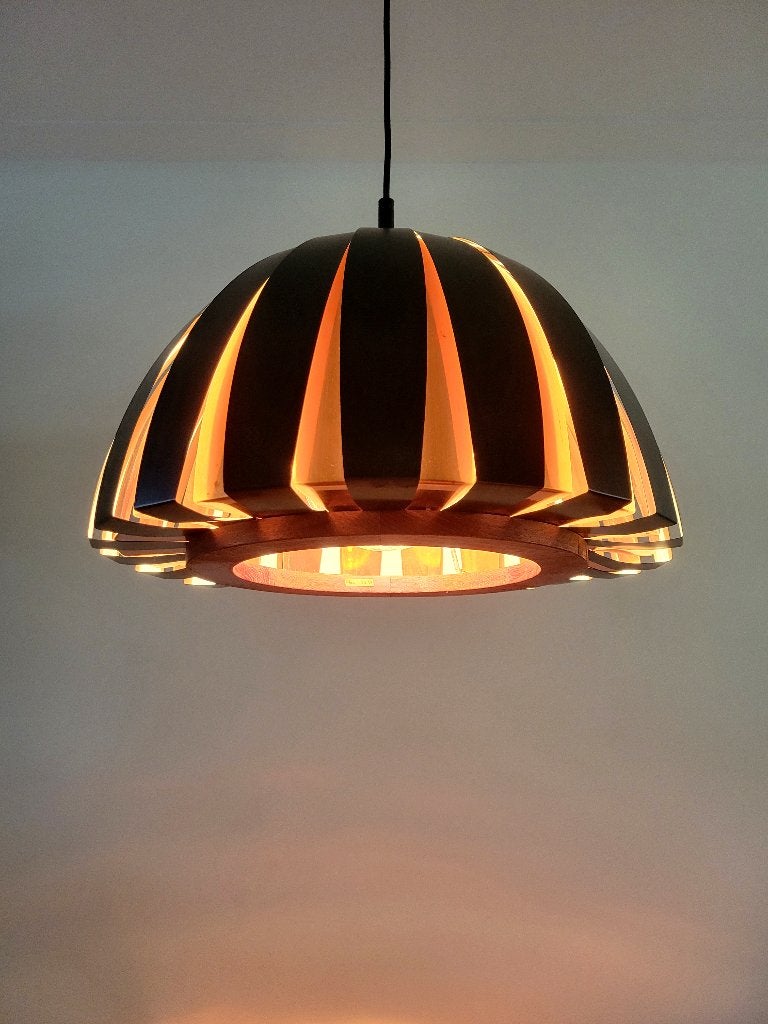 Vintage Fiesta hanglamp van Svend Aage Holm Sørensen 1966, Vintage design, Mid Century modern, Deens design, Gebruikt, Nvt, Metaal