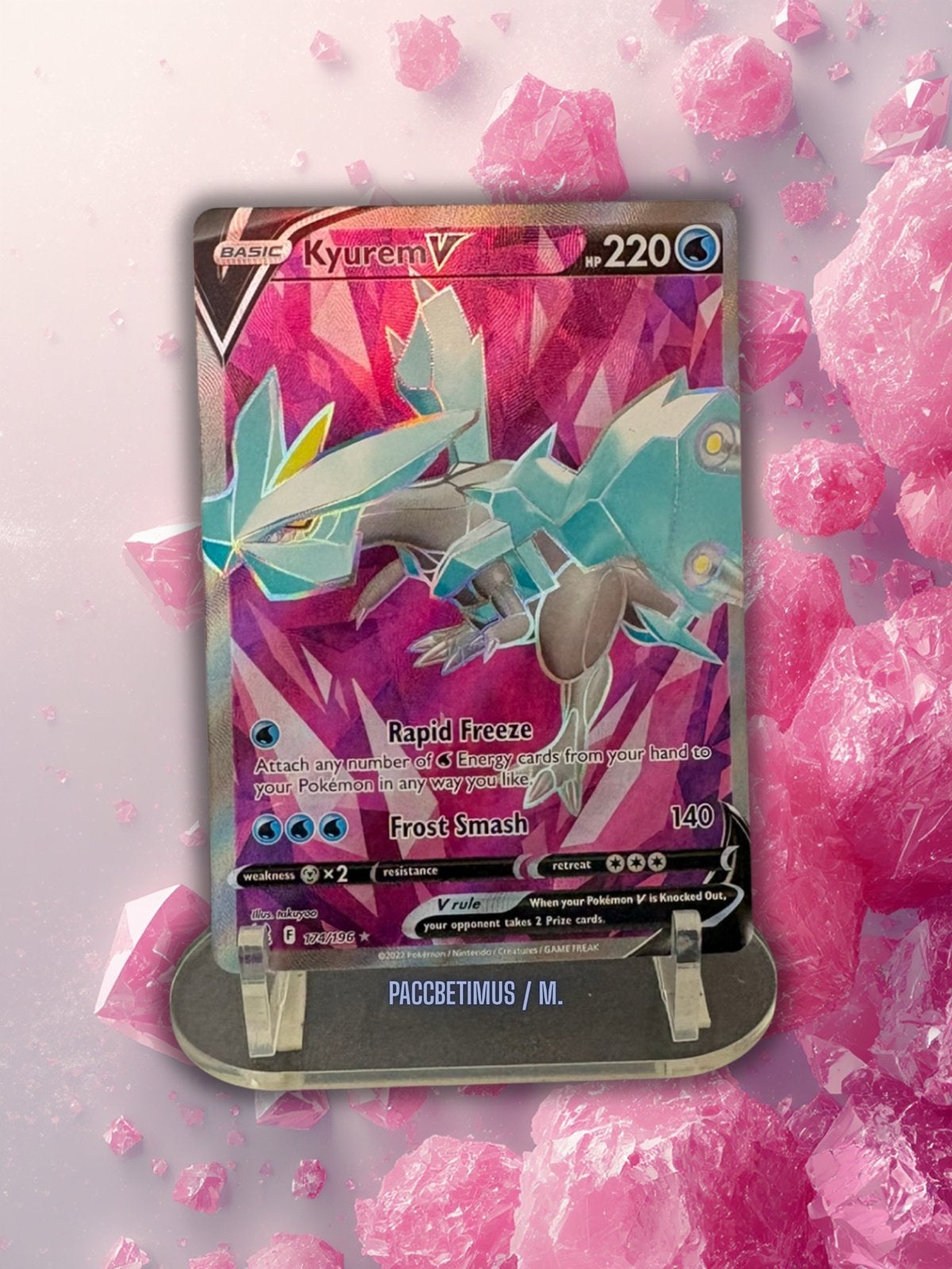 Kyurem V 174/196, Ophalen of Verzenden, Zo goed als nieuw, Losse kaart, Foil