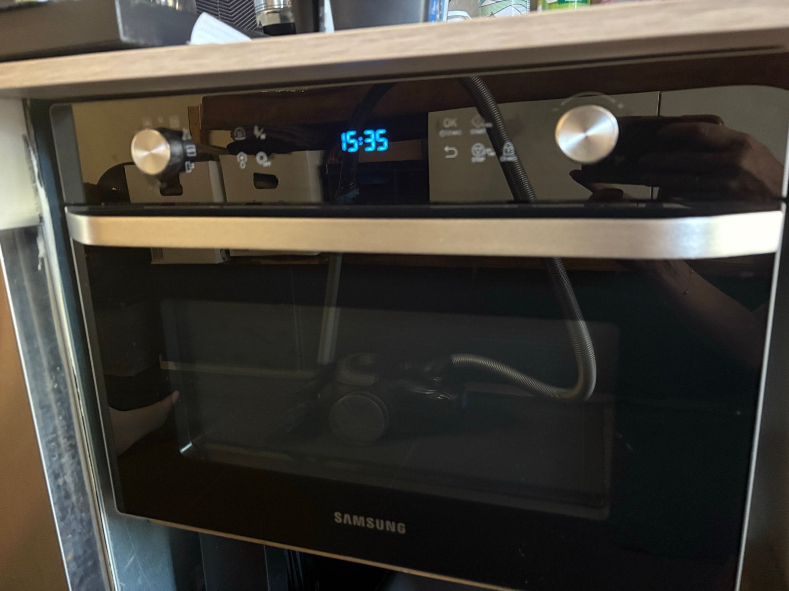 Samsung combi-oven - Goed werkend met accessoires, Ophalen, Gebruikt, Combi-oven, Magnetronfunctie