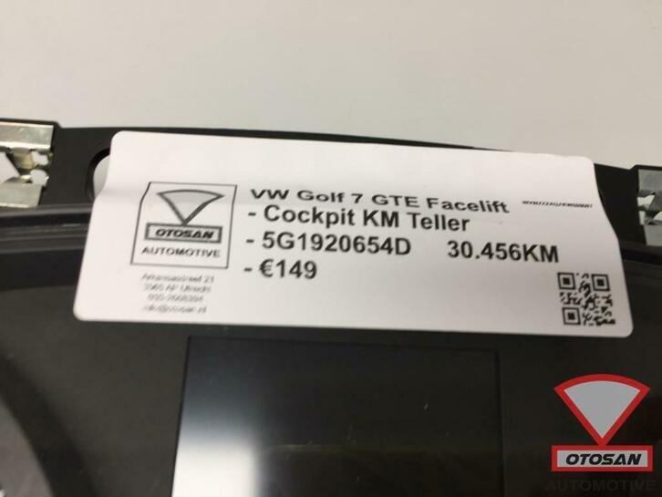 vw golf 7 gte facelift tacho km teller cockpit 5g1920654d, Gebruikt, Volkswagen, Volkswagen AG, Berliner Ring 2
38440  Wolfsburg, DE