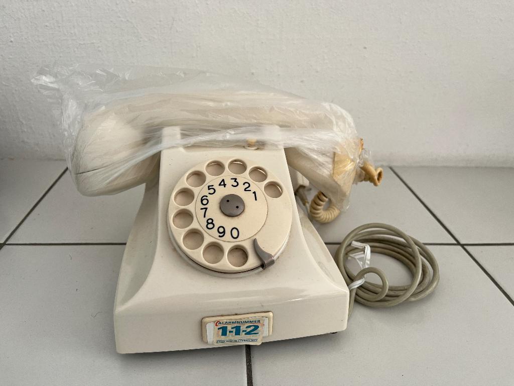 Retro crèmekleurige vaste telefoon, Ophalen of Verzenden