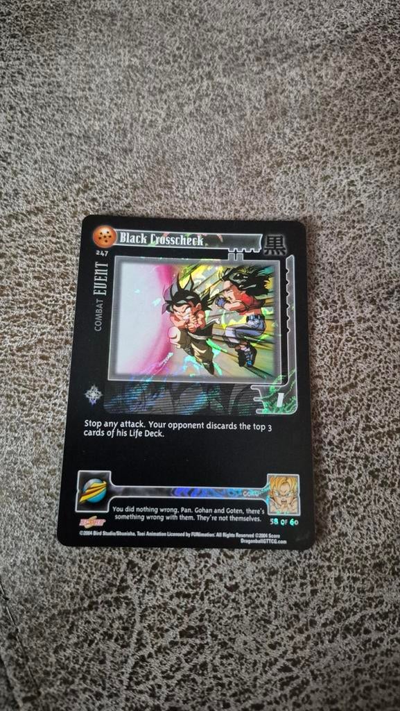 Dragon Ball GT Ultra Rare Black Crosscheck UR247 Alt Foil, Ophalen of Verzenden, Zo goed als nieuw, Losse kaart, Foil