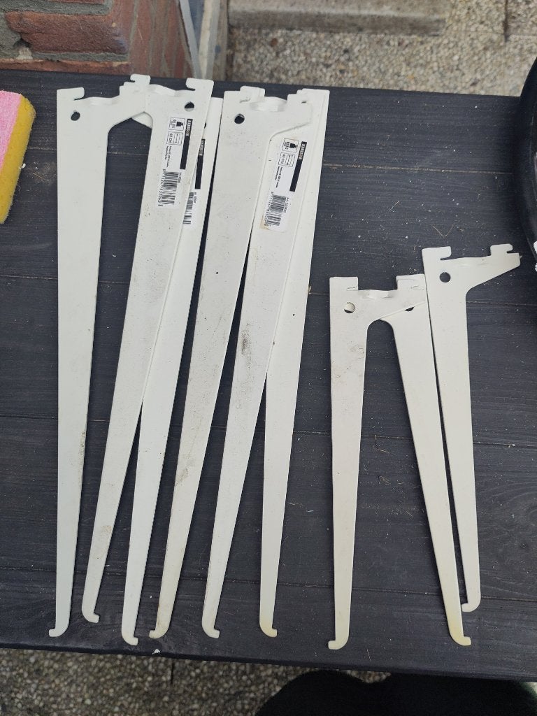 4 plankdragers 25 cm, Ophalen, Zo goed als nieuw