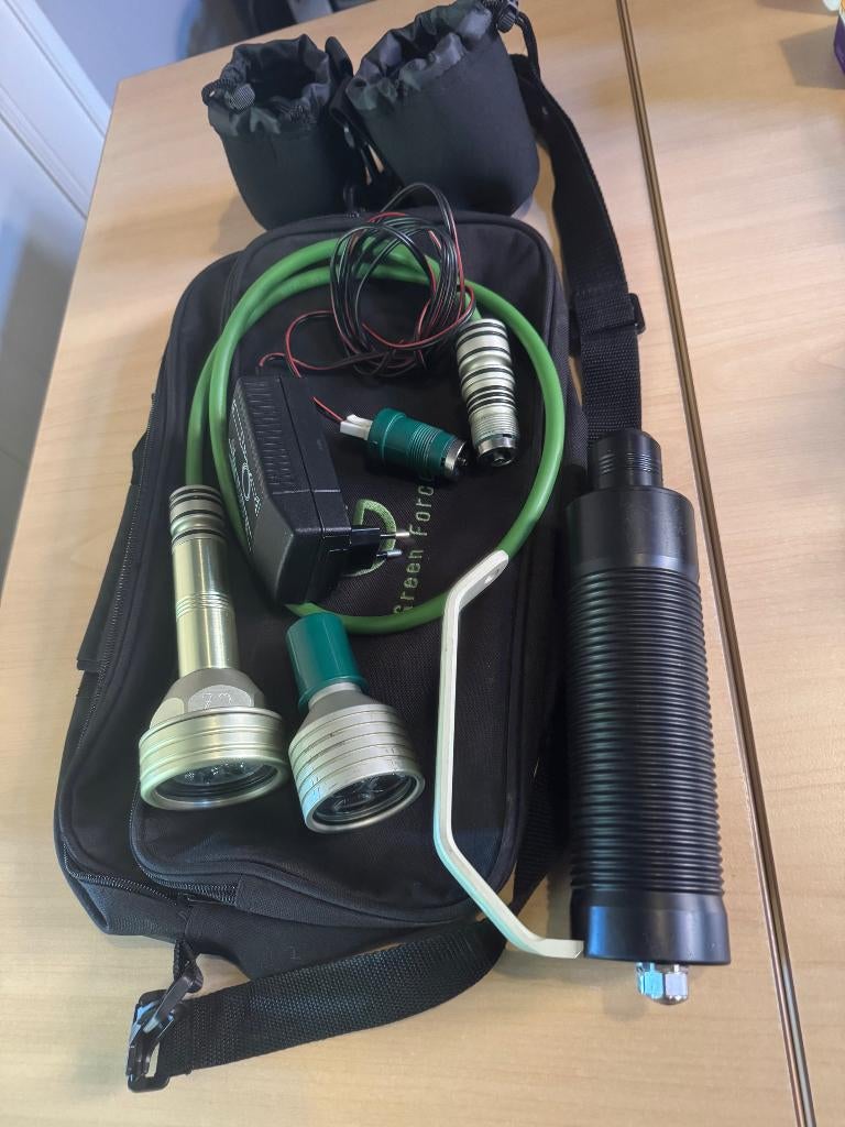 Greenforce kabellamp duiklamp, Watersport en Boten, Ophalen of Verzenden, Gebruikt, Duiklamp