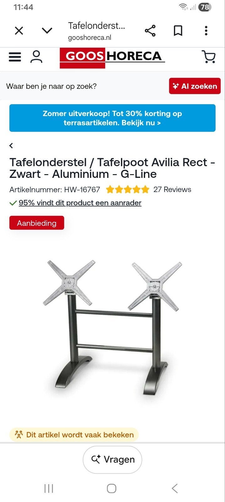 tafel, Ophalen, Nieuw