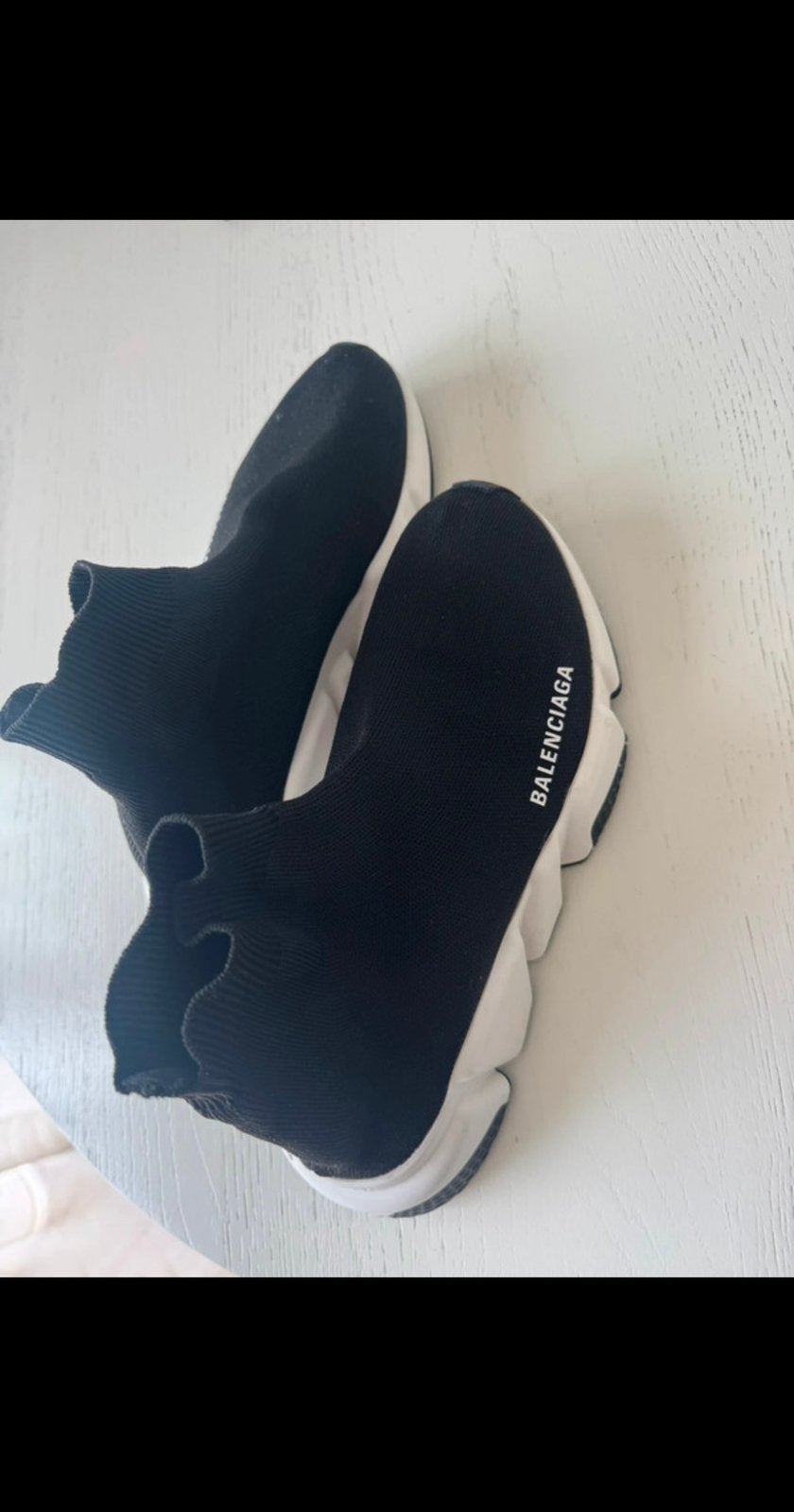 Balenciaga Speed Trainer Sneakers Zwart, Ophalen of Verzenden, Gedragen, Zwart, Sneakers of Gympen