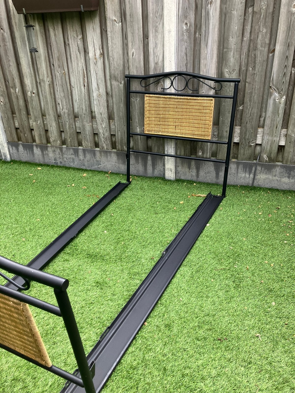 Eenpersoons bedombouw, Huis en Inrichting, Slaapkamer | Bedden, Ophalen, 90 cm, Eenpersoons, Zwart