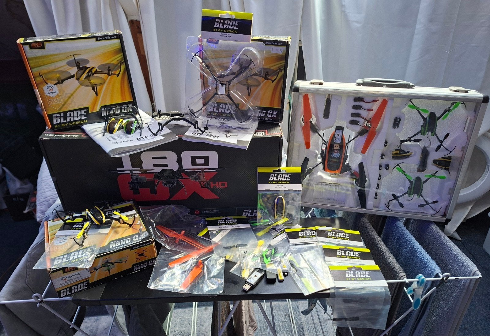E-flite Blade 350 QX3 Drone met 4 extra Nano QX drones e, Hobby en Vrije tijd, Ophalen, Met camera