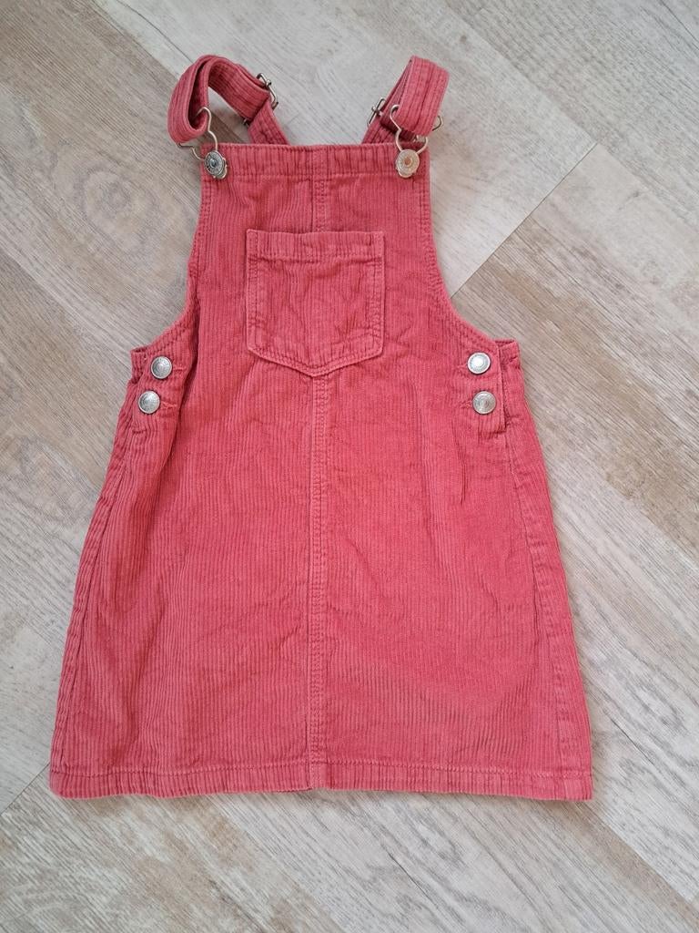 Roze/koraal jurk maat 110/116 Hema, Meisje, Ophalen of Verzenden, Zo goed als nieuw, Jurk of Rok