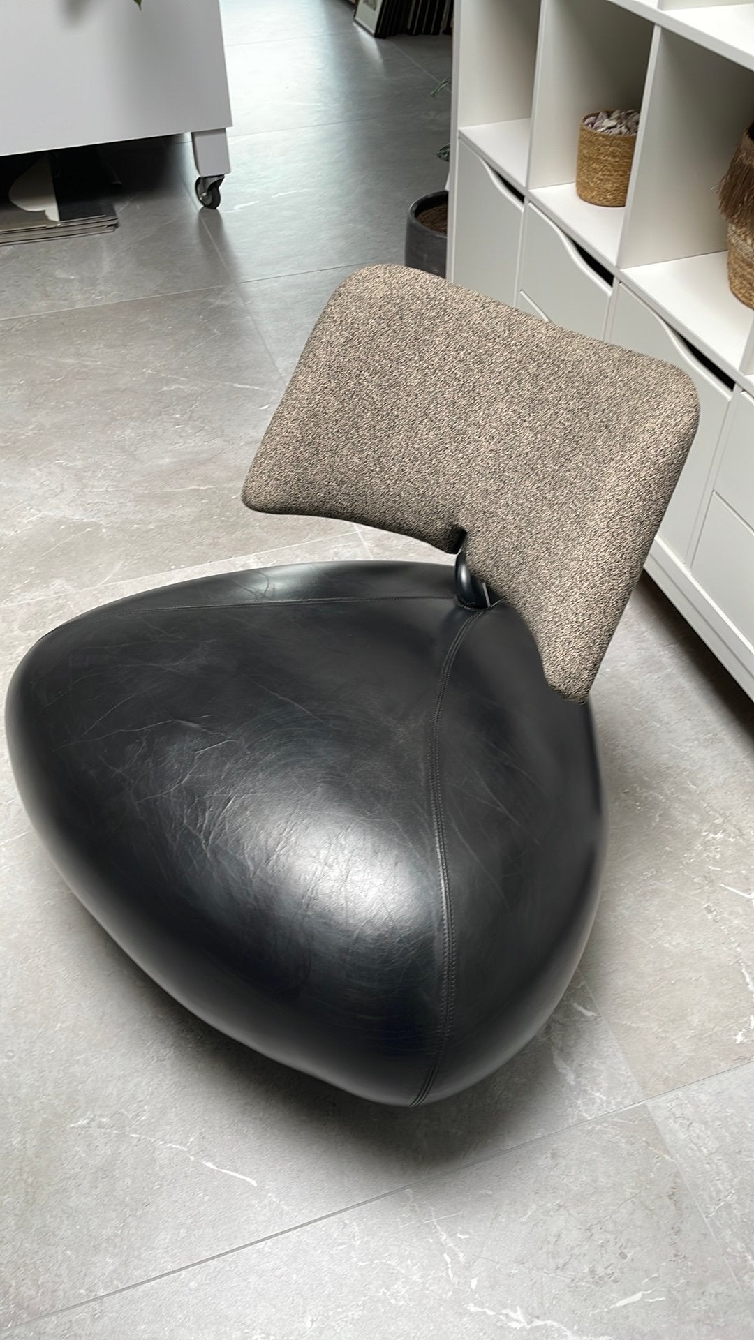 Leolux Pallone Fauteuil, Ophalen, Gebruikt, 75 tot 100 cm, 75 tot 100 cm