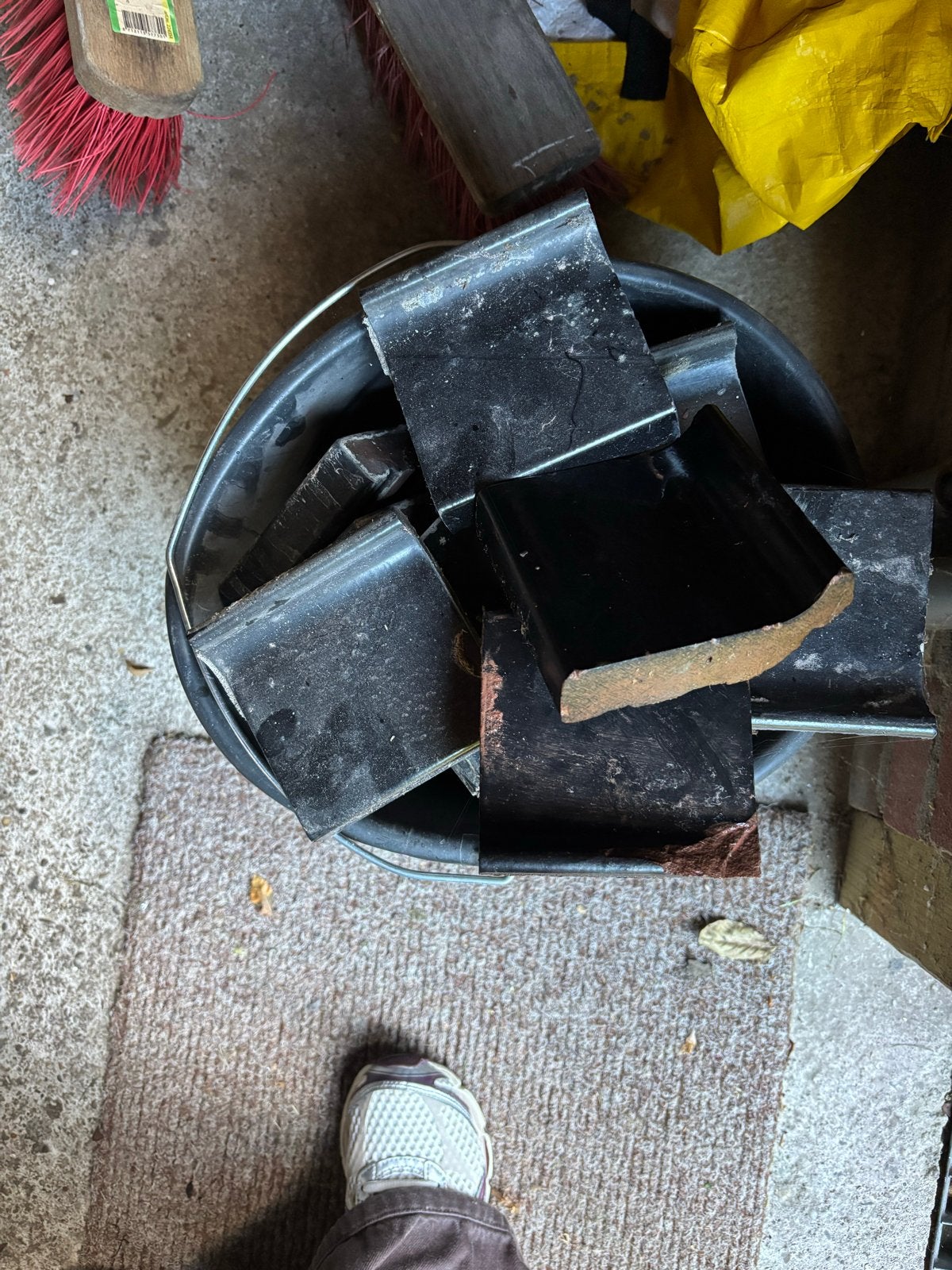 Raamdorpel tegels 14cm, Ophalen, Gebruikt, Overige typen, Minder dan 20 cm