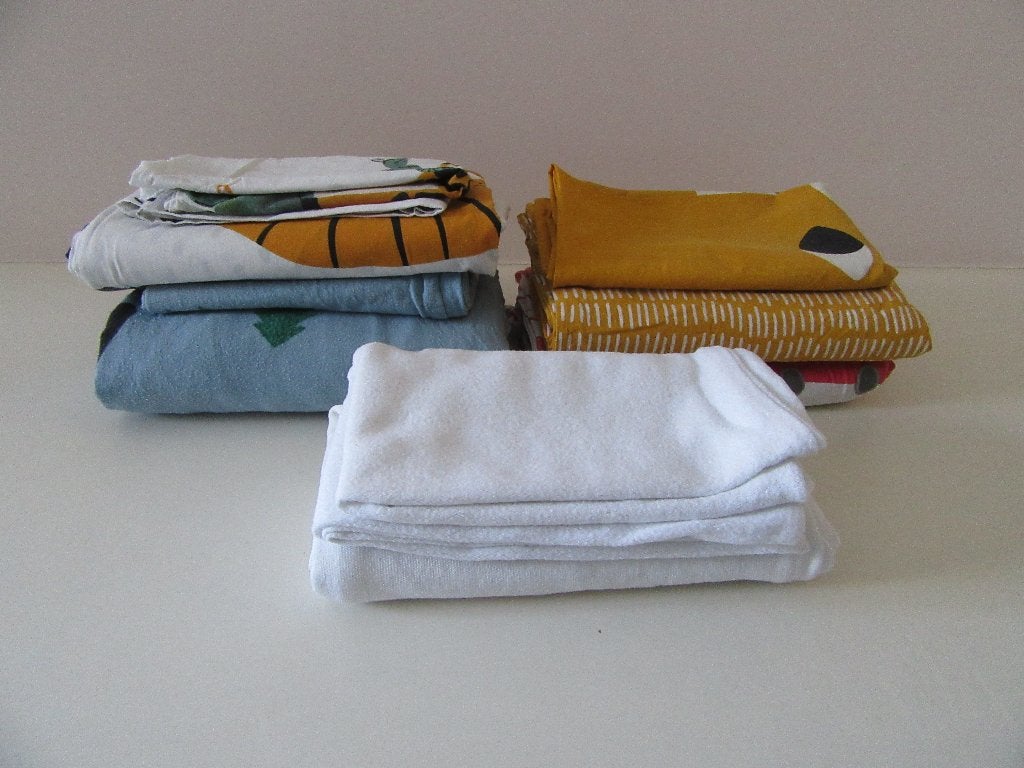 4x dekbedovertrek peuter + 2x molton kussensloop peuter, Ophalen, Gebruikt, Overige kleuren, Hema