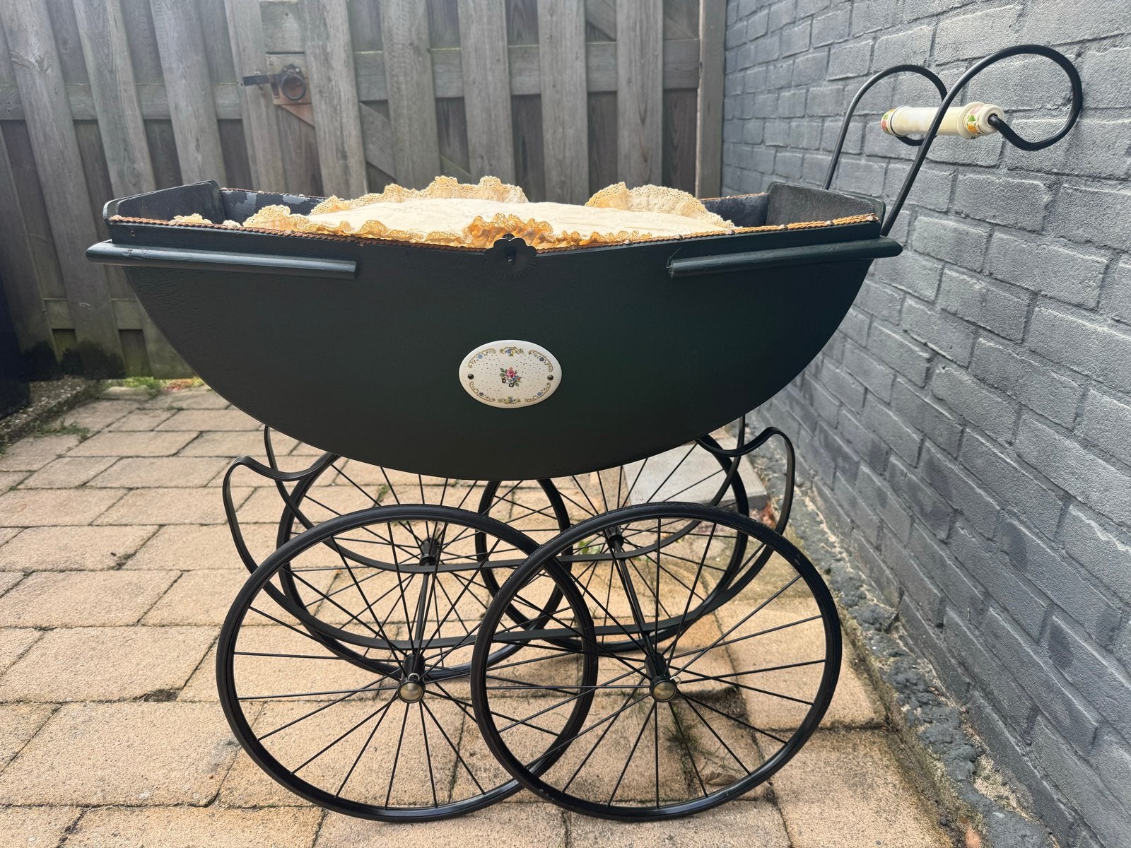 Antieke Poppenwagen - Vintage Speelgoed, Ophalen of Verzenden, Gebruikt, Overige typen