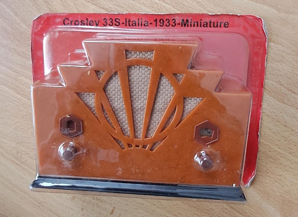 Crosley 33S Italia miniature replica retro radio 1933 (o.v.p, FM, Nieuw, Ophalen of Verzenden, Miniatuur radio