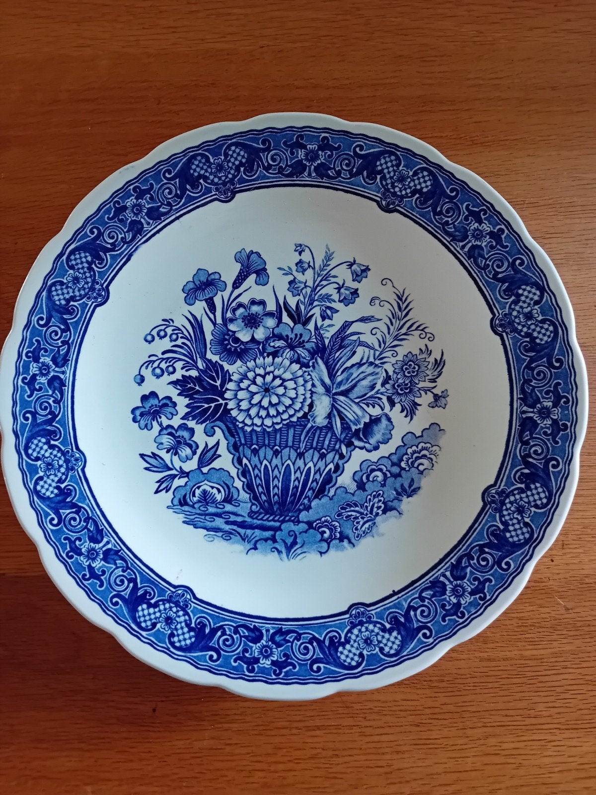 Antiek Boch Frères Delfts Blauw Bord - Royal Sphinx Holland, Verzenden