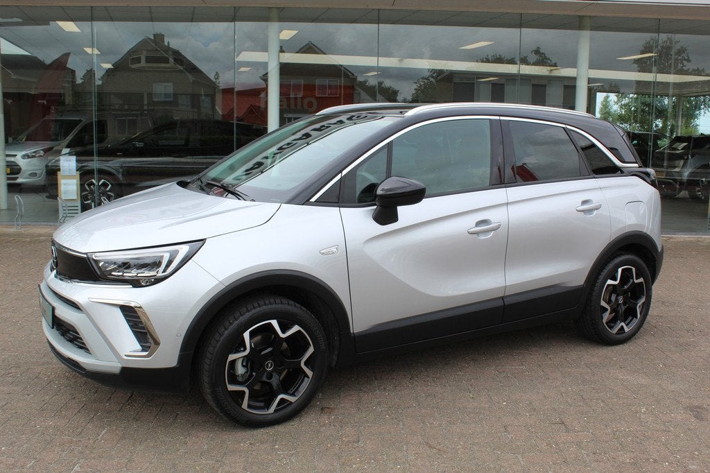 Opel Crossland 1.2-110pk Turbo 'Elegance'. Mooie en luxe hoo, Auto's, Opel, 12 maanden, Gebruikt, Zwart, 1199 cc