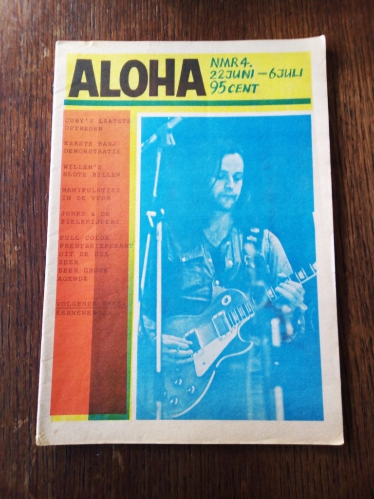 aloha nr.4 *1972*-Cuby cover-vroegere strip herman brood, Ophalen of Verzenden, Gelezen, Muziek, Film of Tv