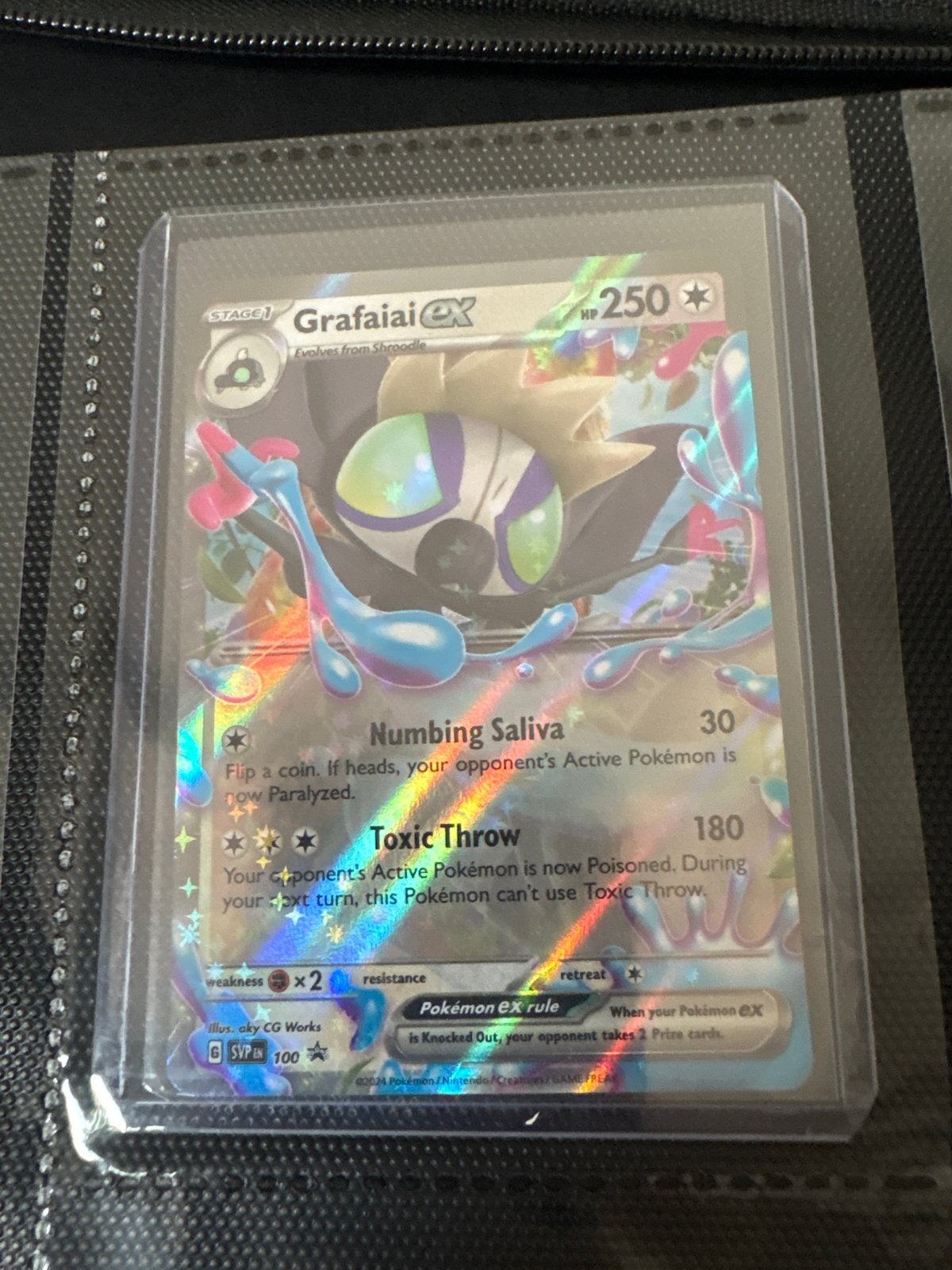 Grafaiai ex Pokémon Kaart SVP100 - Promo, Ophalen of Verzenden, Zo goed als nieuw, Losse kaart, Foil