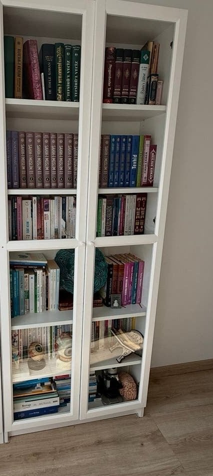 IKEA Billy Boekenkast met Oxberg deuren, Ophalen, Gebruikt, 200 cm of meer, 50 tot 100 cm