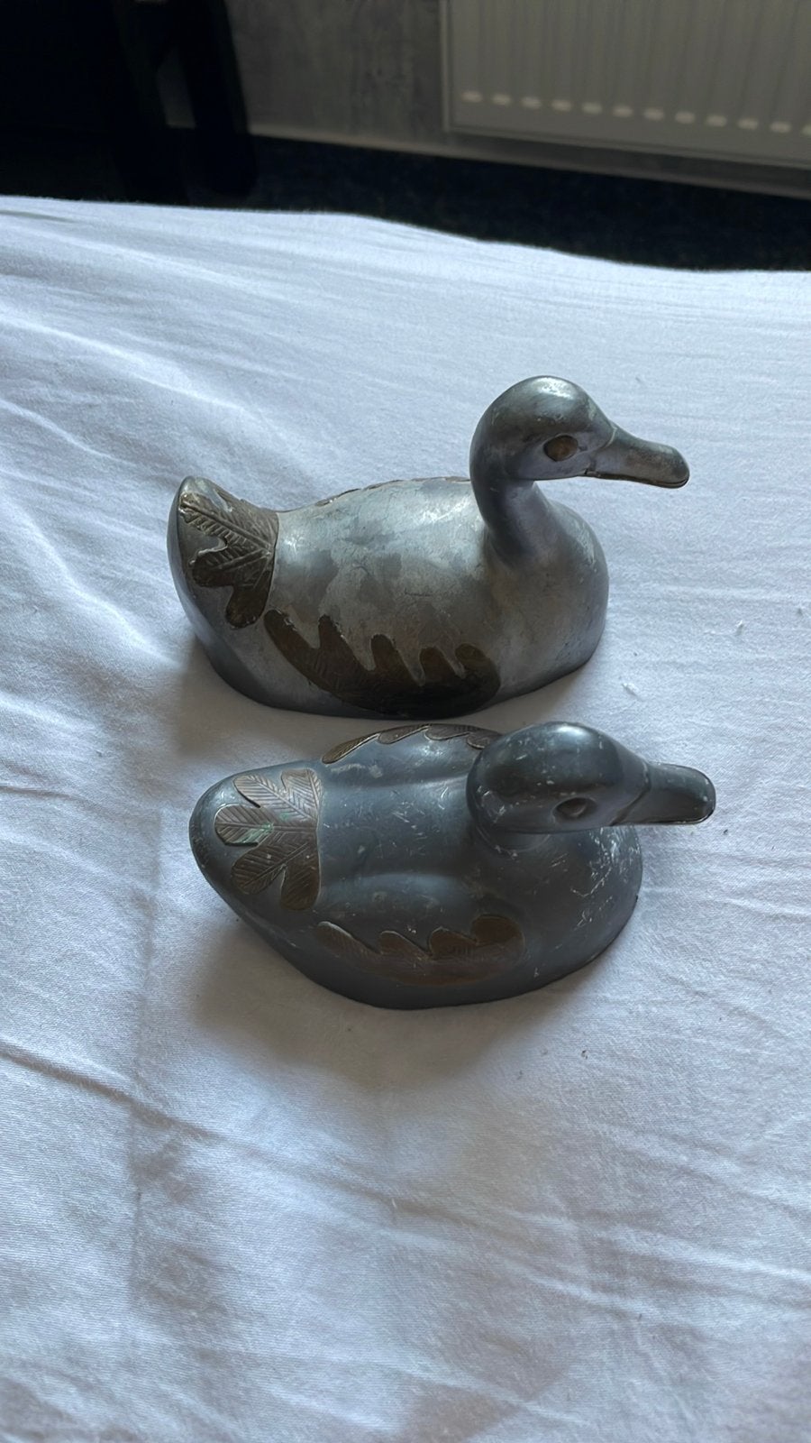 Decoratieve tinnen eenden, Antiek en Kunst, Ophalen of Verzenden
